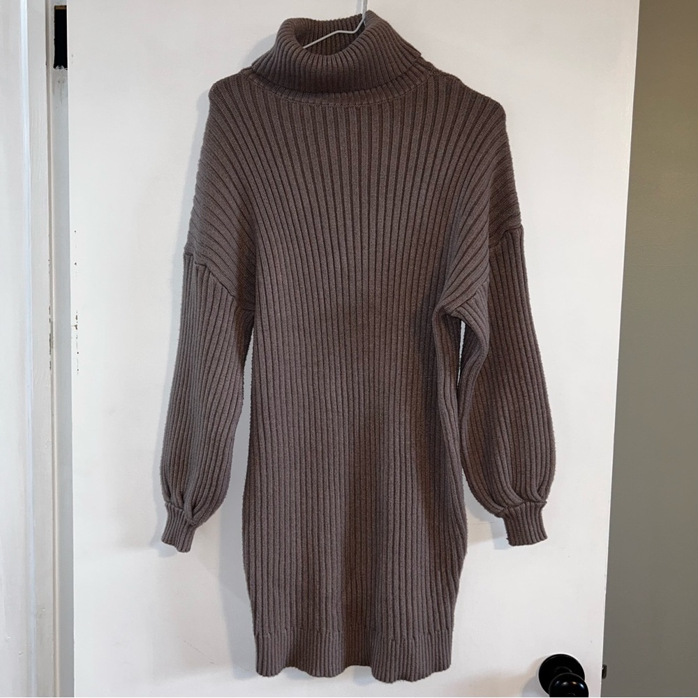 Turtleneck Sweater Dress